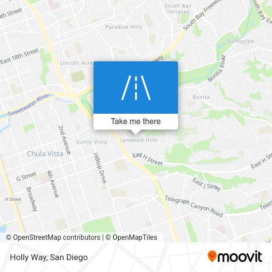 Holly Way map