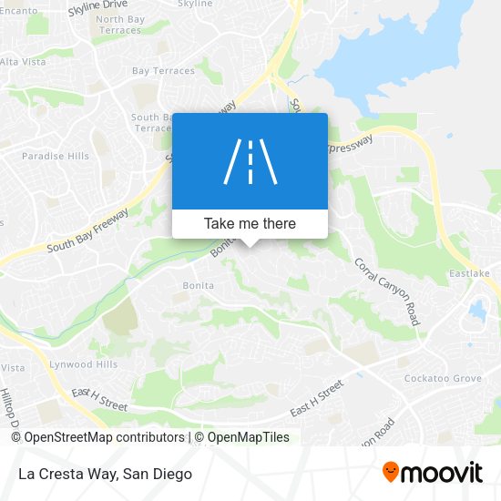 Mapa de La Cresta Way