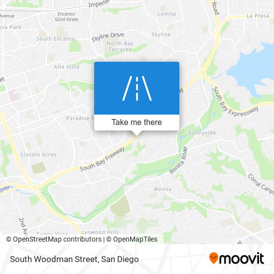 South Woodman Street map