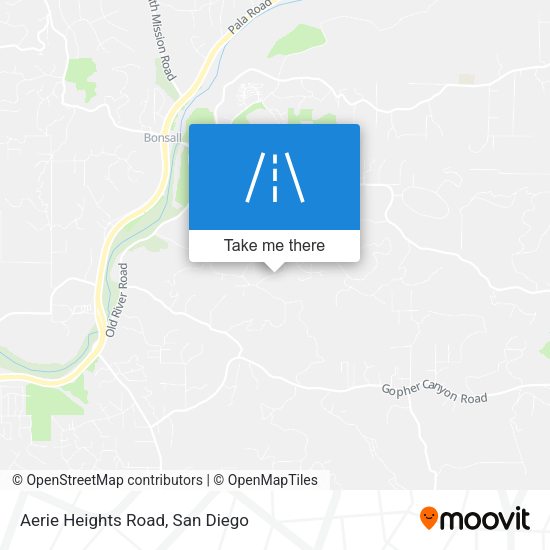 Aerie Heights Road map