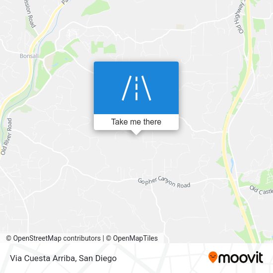 Mapa de Via Cuesta Arriba