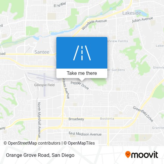 Mapa de Orange Grove Road