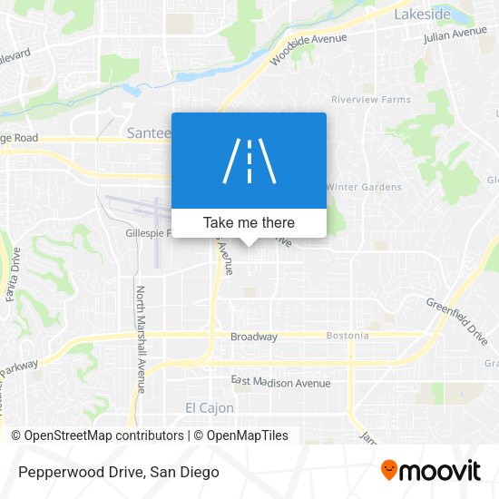 Mapa de Pepperwood Drive