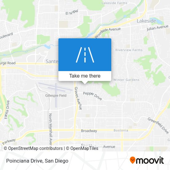 Mapa de Poinciana Drive