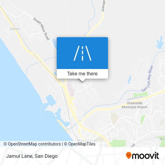 Mapa de Jamul Lane