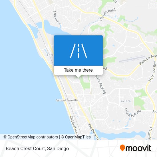 Beach Crest Court map