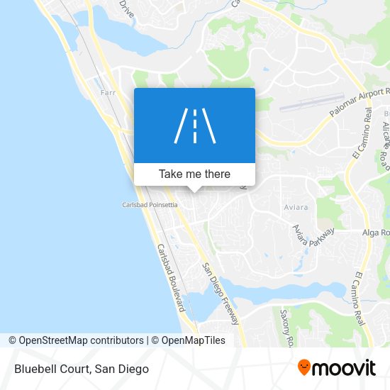 Mapa de Bluebell Court