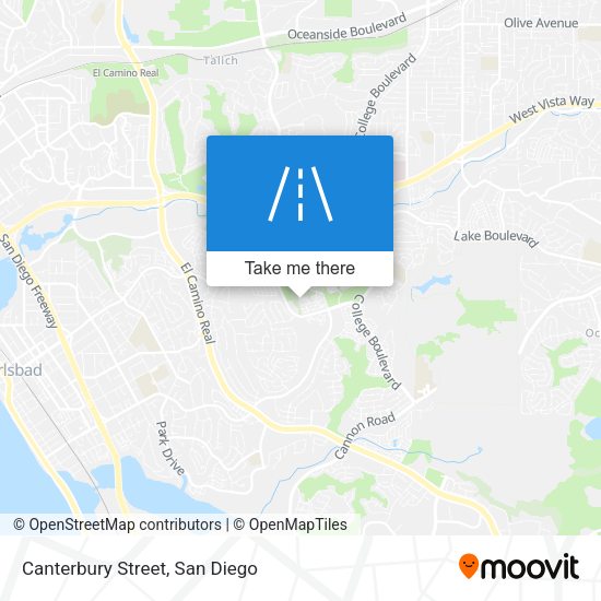 Canterbury Street map