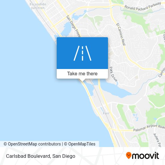 Mapa de Carlsbad Boulevard