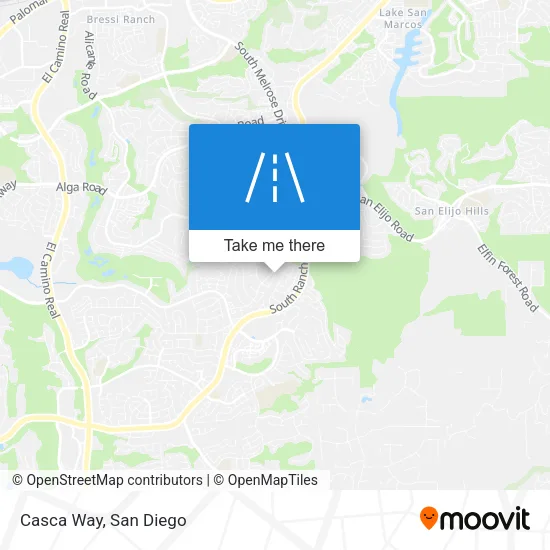 Casca Way map