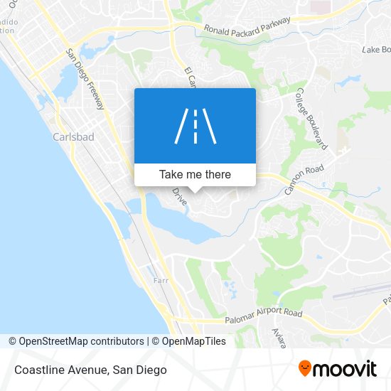 Mapa de Coastline Avenue