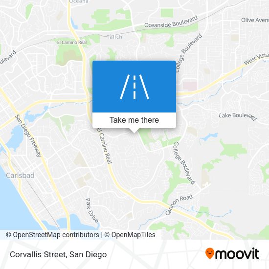 Mapa de Corvallis Street