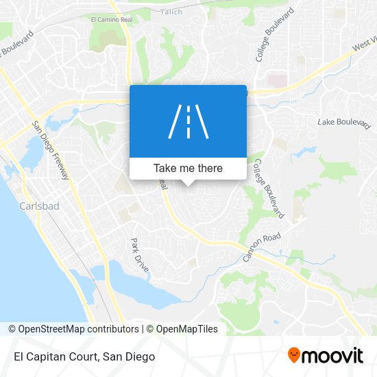 Mapa de El Capitan Court
