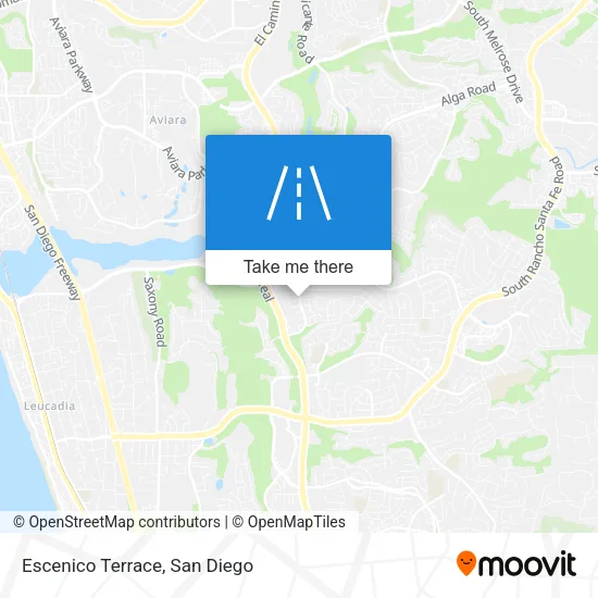 Escenico Terrace map