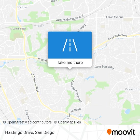 Mapa de Hastings Drive