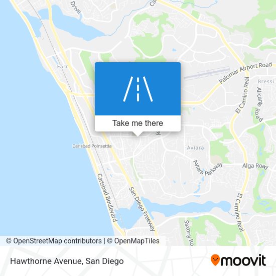 Mapa de Hawthorne Avenue