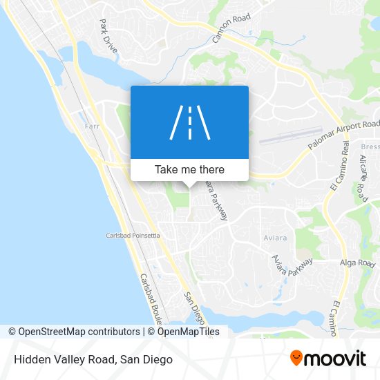 Mapa de Hidden Valley Road