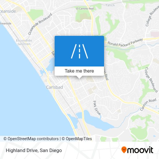 Mapa de Highland Drive