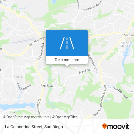Mapa de La Golondrina Street