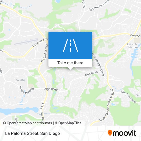 Mapa de La Paloma Street