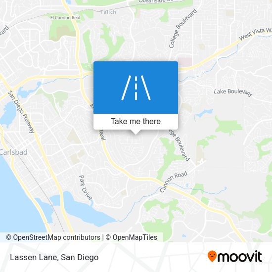 Mapa de Lassen Lane