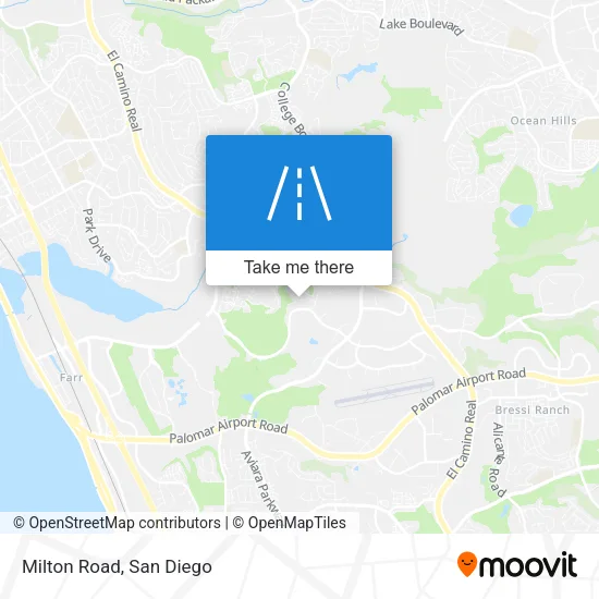 Milton Road map