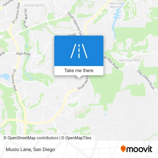 Muslo Lane map