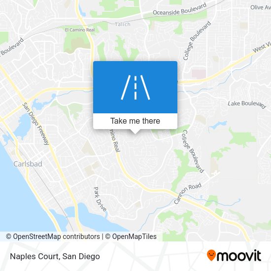 Mapa de Naples Court