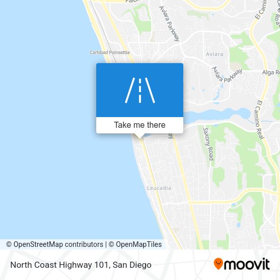 North Coast Highway 101 map