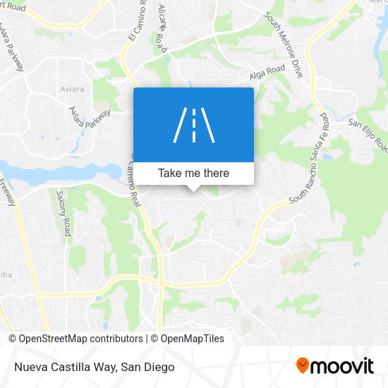 Nueva Castilla Way map