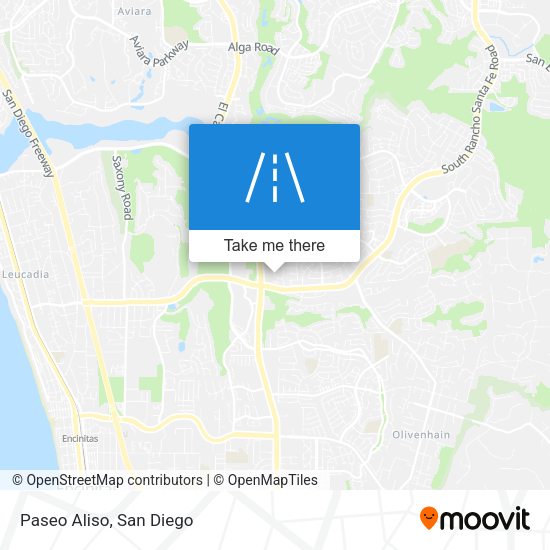 Paseo Aliso map