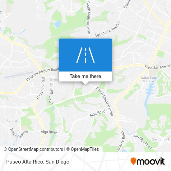 Paseo Alta Rico map