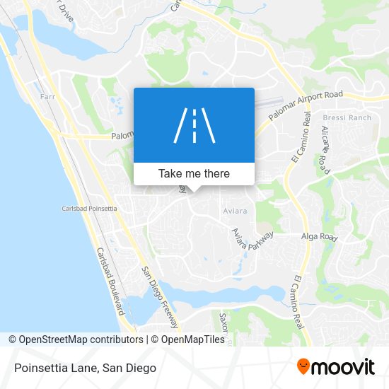 Mapa de Poinsettia Lane