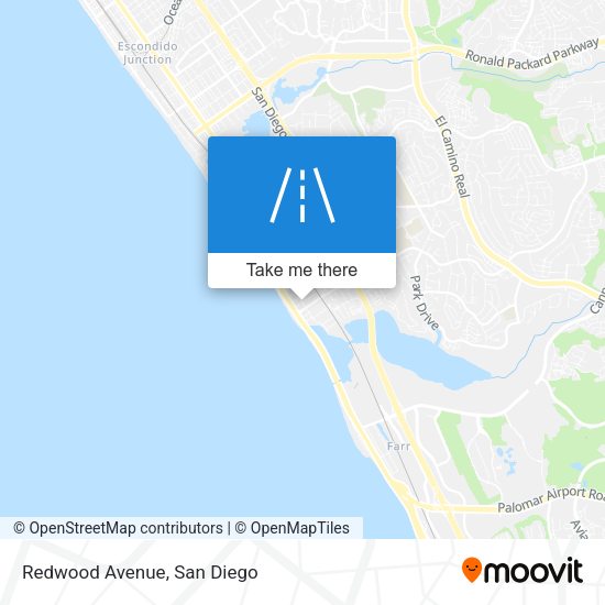Mapa de Redwood Avenue
