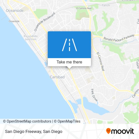 San Diego Freeway map