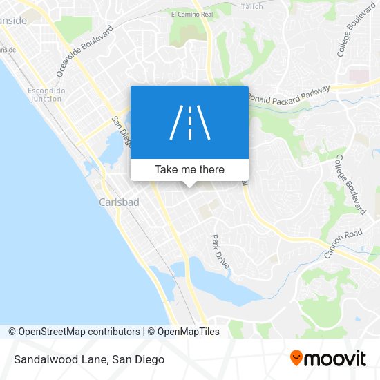Mapa de Sandalwood Lane