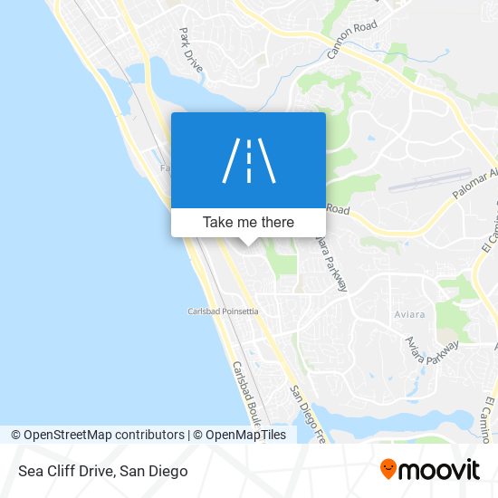 Sea Cliff Drive map