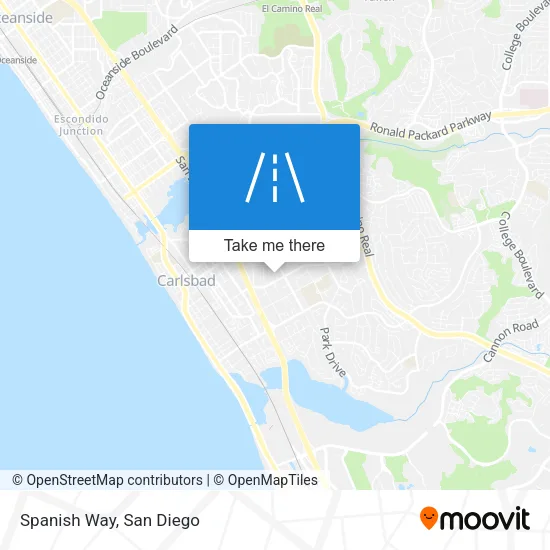 Spanish Way map