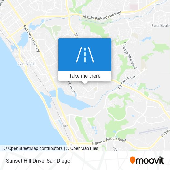 Sunset Hill Drive map