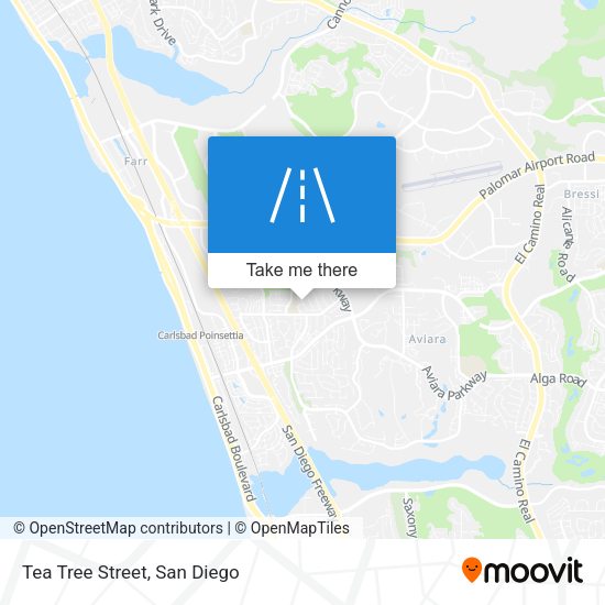 Mapa de Tea Tree Street
