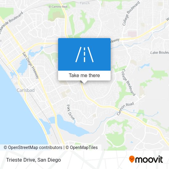 Mapa de Trieste Drive