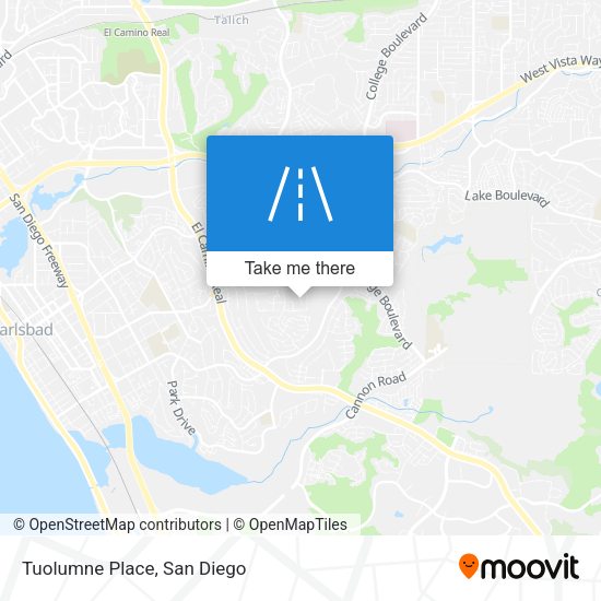 Mapa de Tuolumne Place