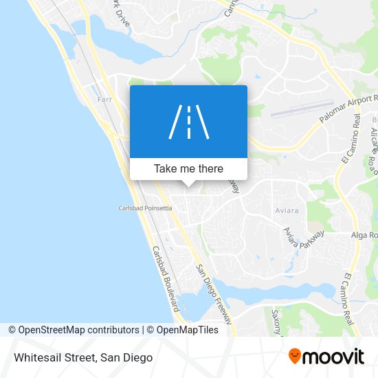 Mapa de Whitesail Street