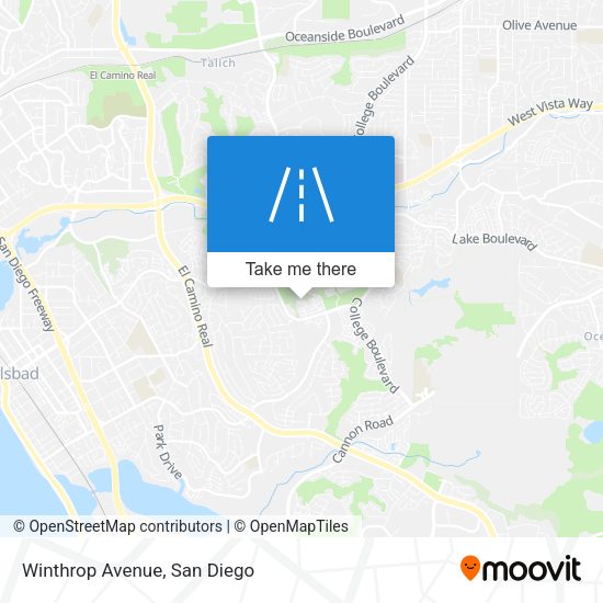 Mapa de Winthrop Avenue