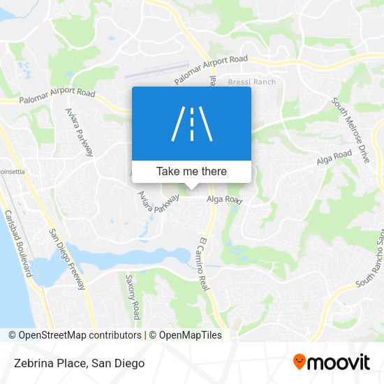Mapa de Zebrina Place