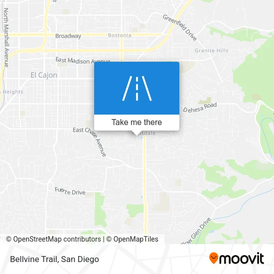 Bellvine Trail map