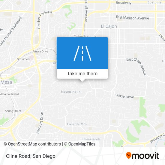 Mapa de Cline Road