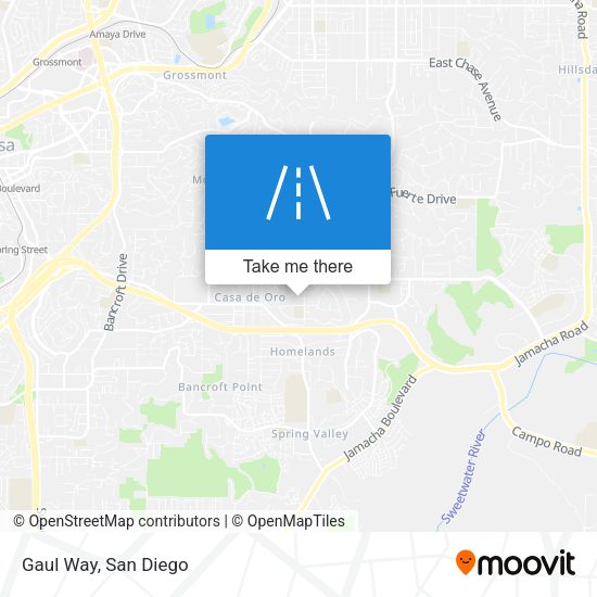 Mapa de Gaul Way