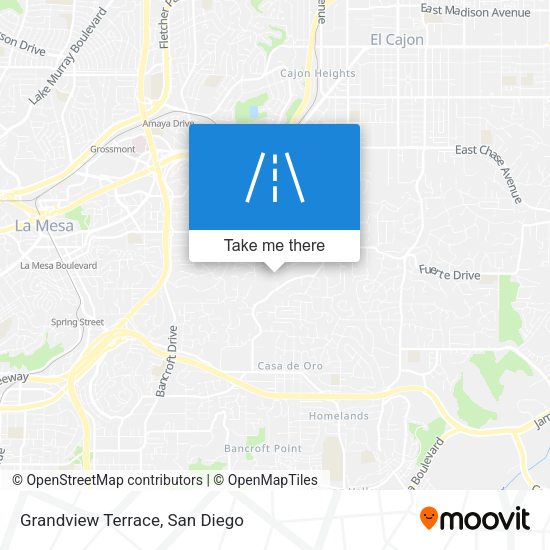 Mapa de Grandview Terrace