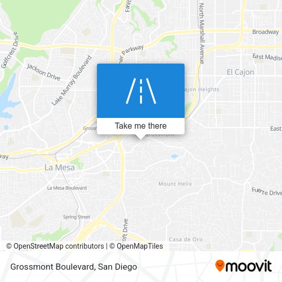 Mapa de Grossmont Boulevard